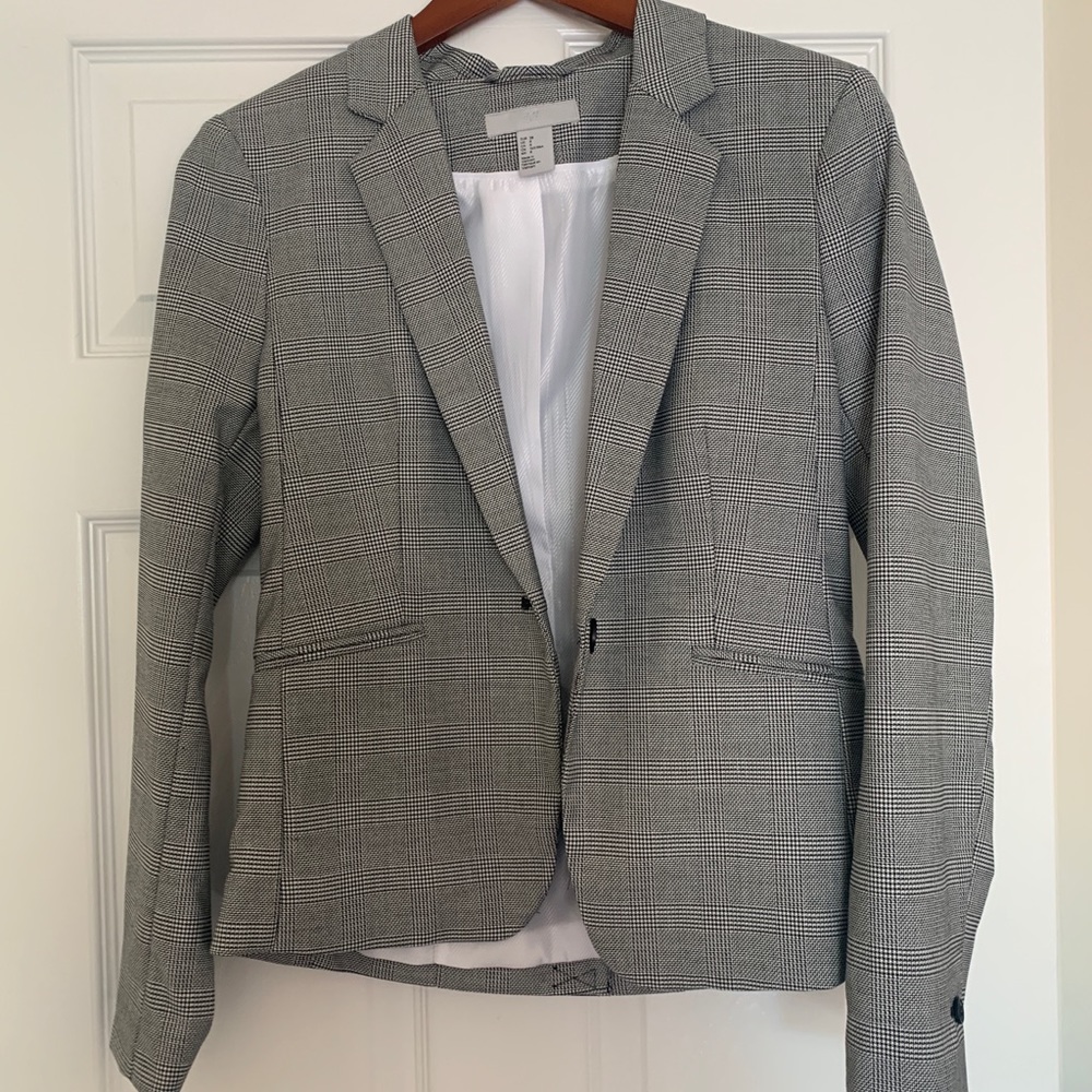 H&M Plaid Blazer